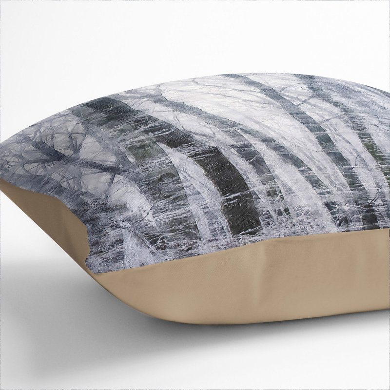 Winter Forest Vol.11 Scatter Cushion, Stone, 40cm H x 40cm W x 15cm D
