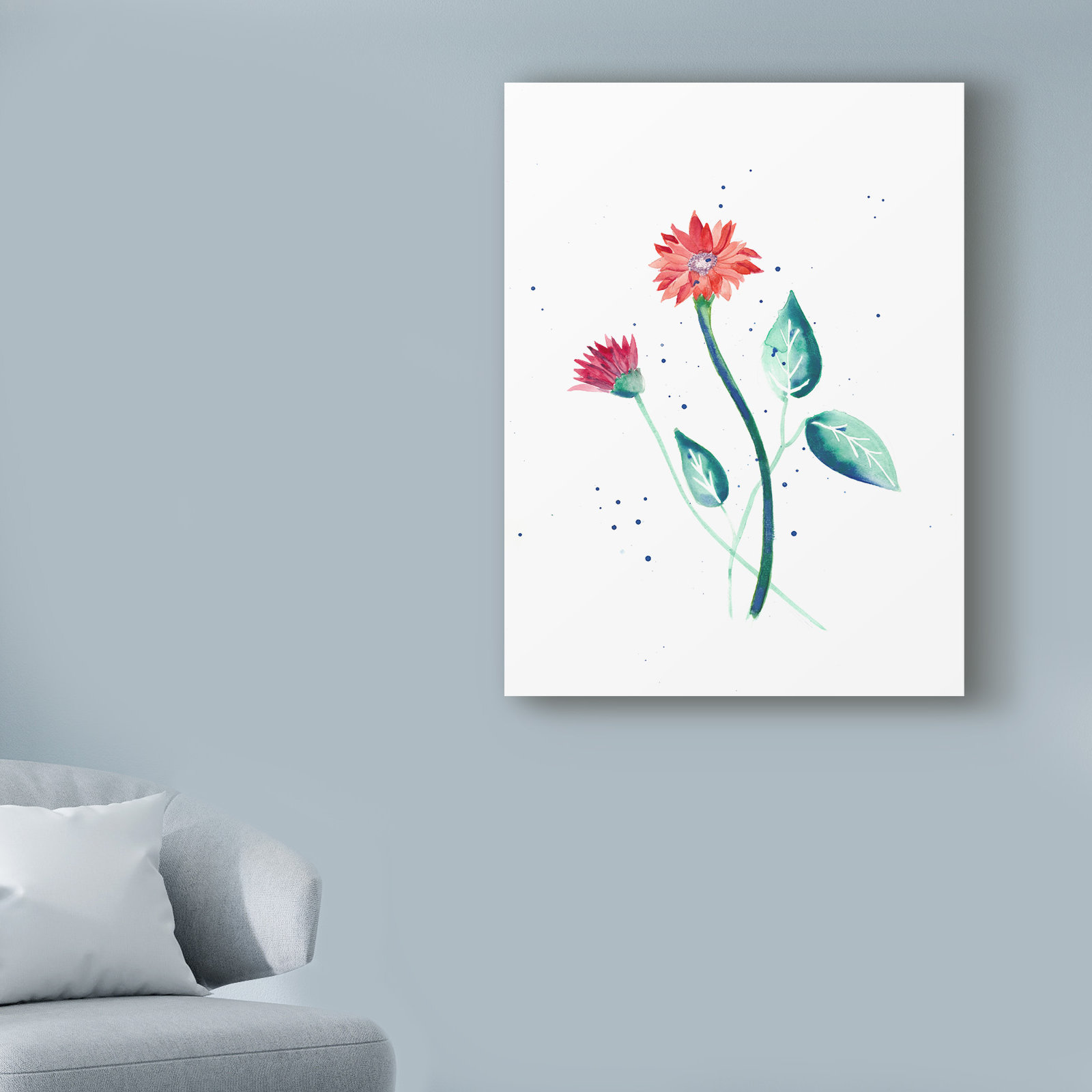 World Menagerie Kay Flower by Nicky Kumar - Graphic Art Print on Canvas ...