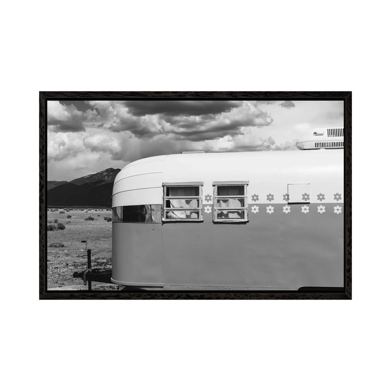 New Mexico Airstream IX by Bethany Young - Print on Canvas, 45.72cm H x 66.04cm W x 3.81cm D, Black Framed