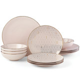 Trianna 12 Piece Dinnerware Set, Service for 4
