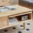 Solid wood minimalist style coffee table
