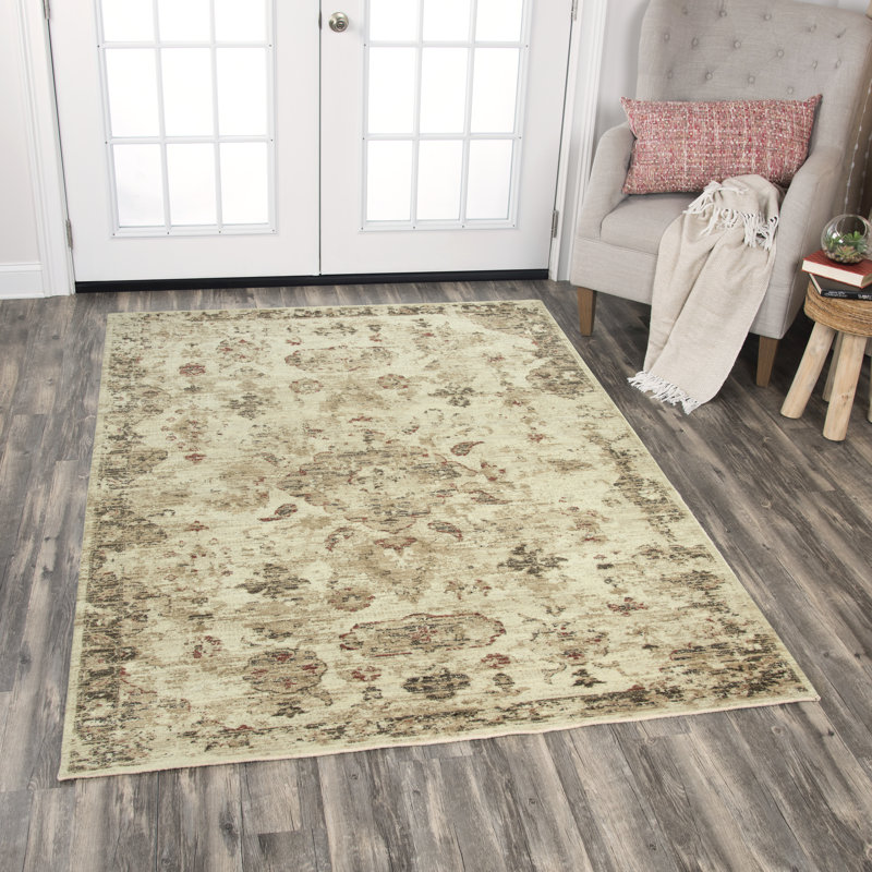 Tapis en laine beige / brun, Tapis de couloir beige