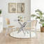 Table ronde moderne en verre