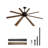 72 Inch Ceiling Fan with Light 6-Speed Remote Control Reversible Motor-111623065