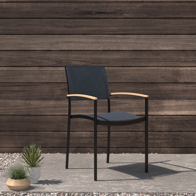 Rafael Aluminum Outdoor Dining Armchair