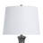 Glass Table Lamp - White Shade
