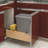 Rev-A-Shelf Single Pullout Trash Can with Soft-Close and Soft-Open -101081087-101081086