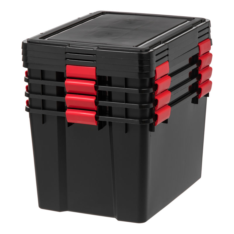IRIS 74 pte / 18,5 gallons Sac de rangement noir résistant aux intempéries, 74 pintes