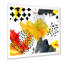 Grungy Autumn Maple Leaf - peinture sur toile-67440301-67440304