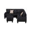 Ensemble de canapé luxueux rembourré en polyester avec structure en bois robuste et confort amélioré, parfait pour les salons modernes-1264438238