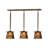 Rustic Lodge 3 - Light Antique Copper Kitchen Island Pendant