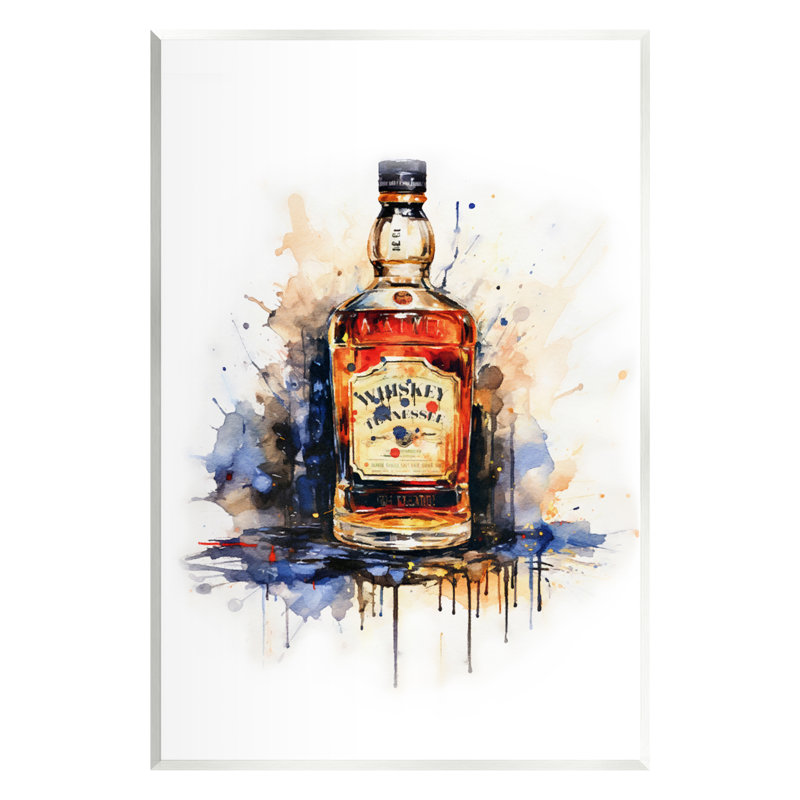 Whiskey Modern Splash par Amanda Greenwood, H 15 po x l 10 po x P 0,5 po
