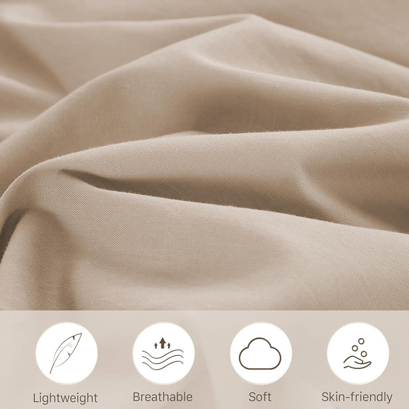 Microfiber Solid Colour Duvet Cover Set