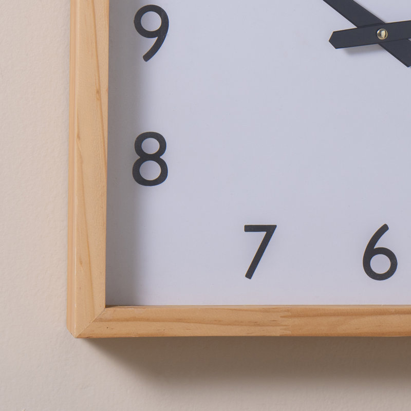 Apia Solid + Manufactured Wood Analog Wall Clock