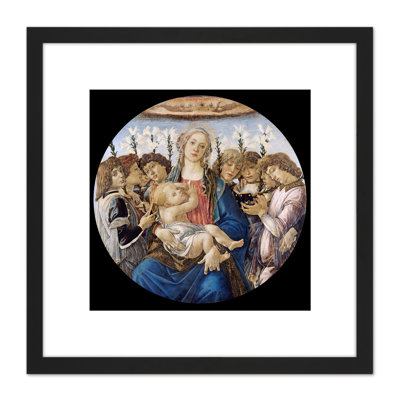 Sandro Botticelli Mary With The Child And Singing Angels by Sandro Botticelli - Single Picture Frame Print