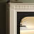 Beige + Black Manufactured Wood Electric Fireplace