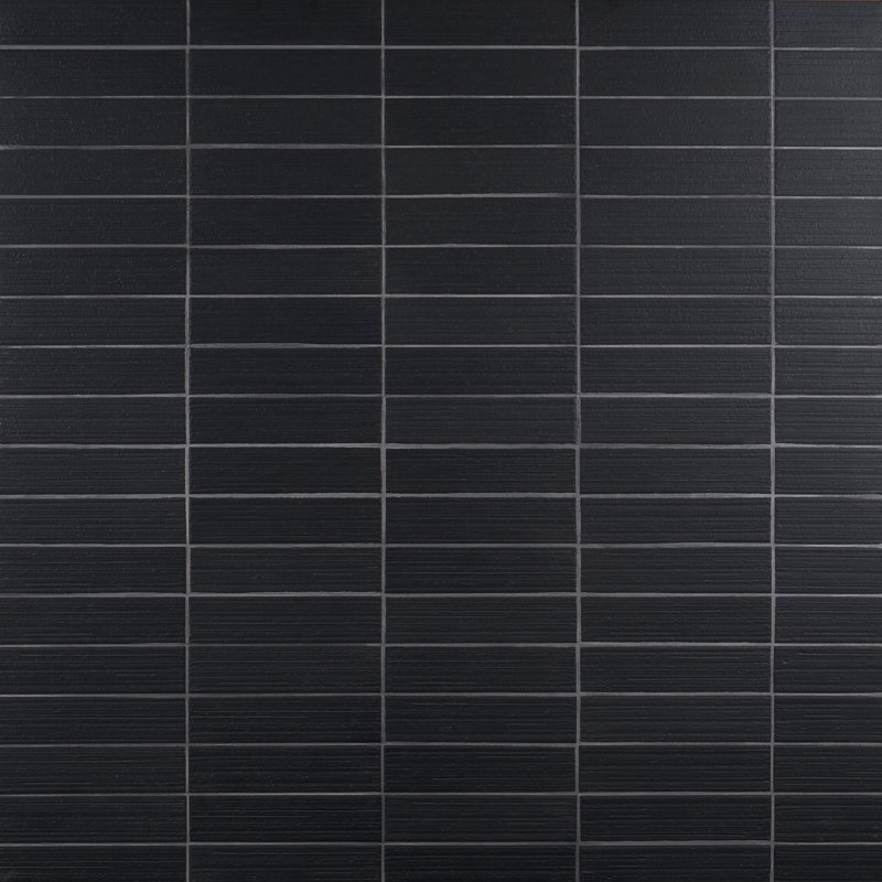 Carrelage mural en céramique 3 "x 10" Barlow, Noir anthracite