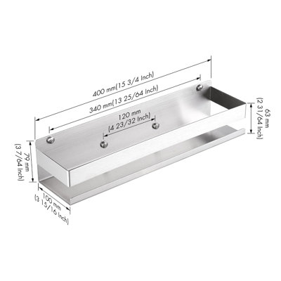 Wall Mounted Required Stainless Steel Shower Caddy