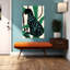 «Black Panther», rayures tropicales, paysage de bambou moderne, art mural-489108335