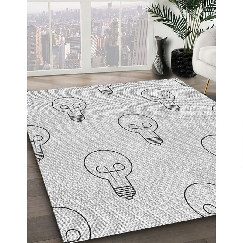 Tapis 100% à motifs lavables à la machine 2988, Rectangle 5 pi x 7 pi