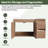  Vowar Wall-Mounted Bathroom Vanity With Resin Vanity Top-1976068636