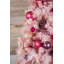 Pink Teddy Flocked Artificial Spruce Christmas Tree-653437934