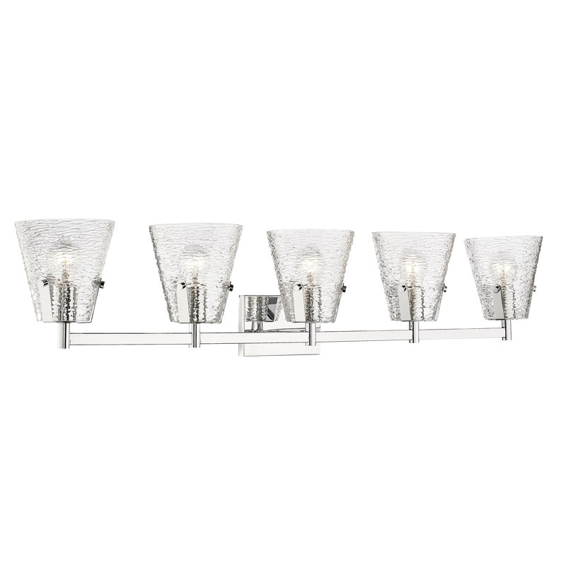 Éclairage pour meuble-lavabo à 5 lumières Baines, Chrome