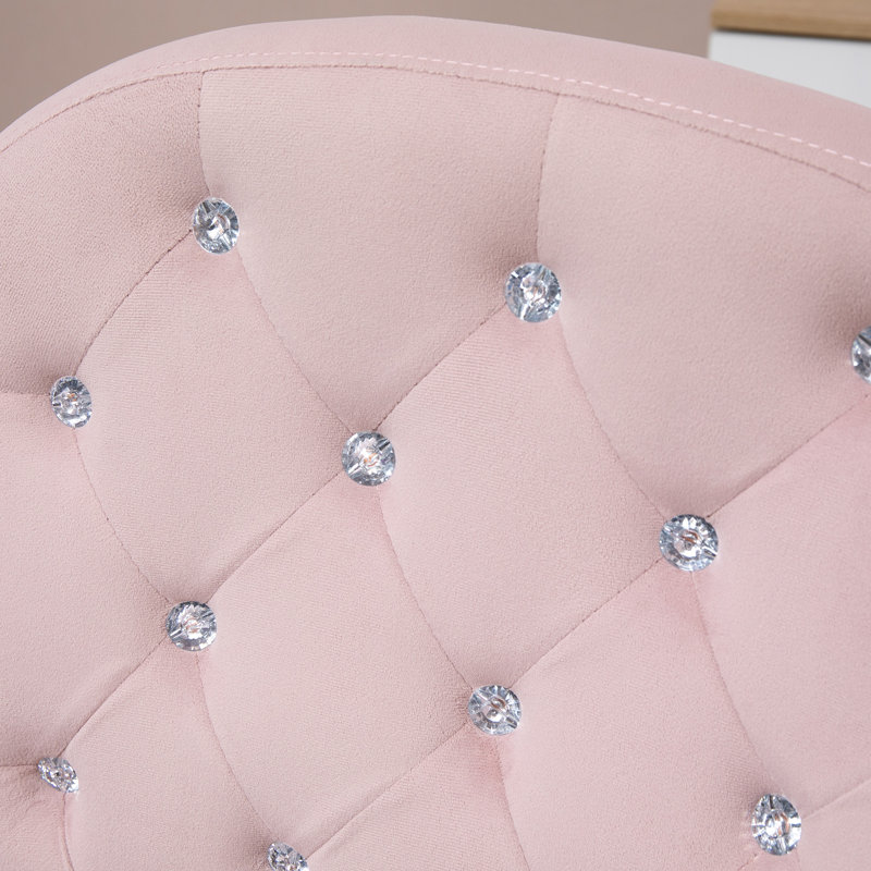 Brayden Studio Task Chair, Pink, Pink