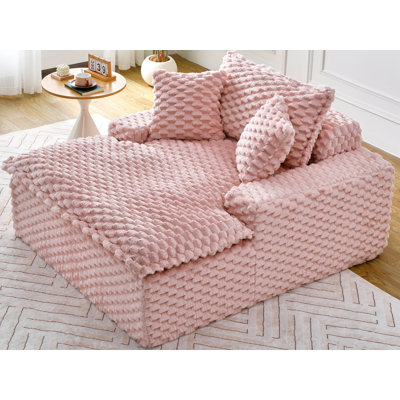 Chaise longue rembourrée