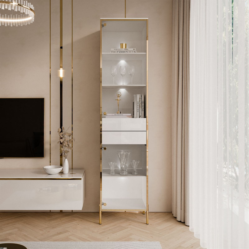 Aurora Display with LED Lighting, White