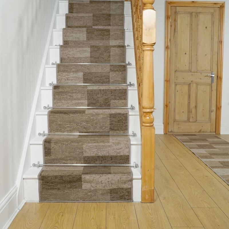 Stair Runner Rodley Geometric Area Rug, Runner 100 x 840cm