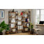 Bibliothèque Etagere à 5 niveaux avec chicanes et structure en métal pour le bureau à domicile-1854836153