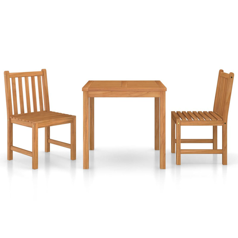 Brunt Square 2 - Person Teak Bistro Set