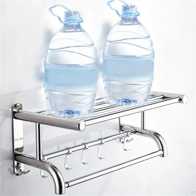 304 Stainless Steel Wall Mounted Telescopic Towel Rack Adjustable Towel Rack