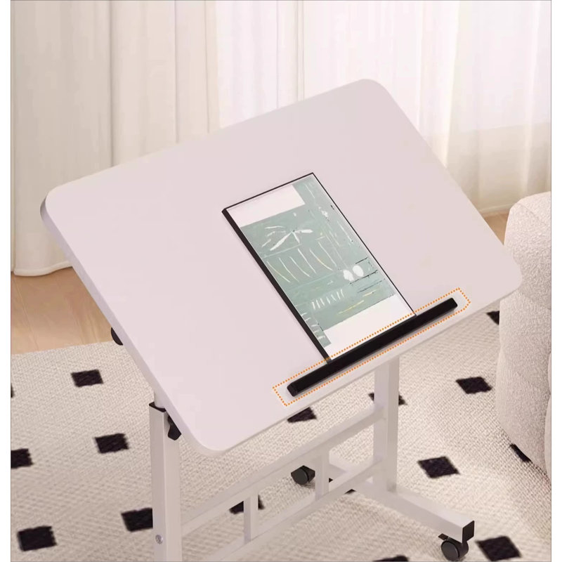 Adjustable Folding Laptop Desk For Home Office Study, Portable Bedside Table With Height Adjustment, Compact Writing Desk For Dorm Room And Small Spaces