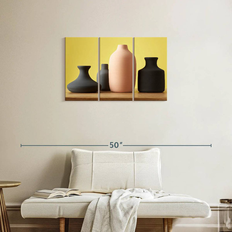 Vases en céramique minimalistes, H 20 po x l 33 po