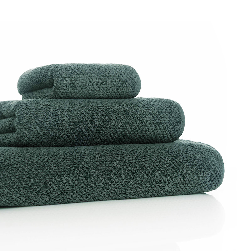 Bee Waffle Waffle Towel, 12" W x 20" L, Moss, Fingertip Towel 1-Pack