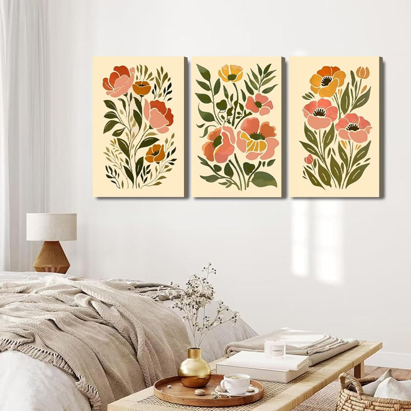 3 Piece Wrapped Canvas Wall Art