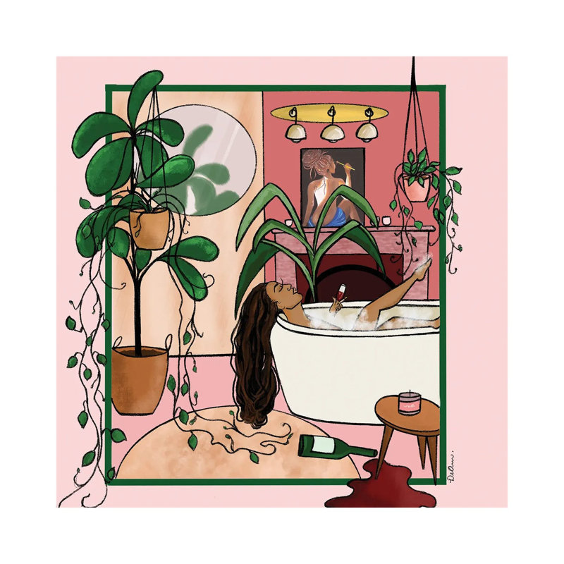 Alone Time by DeeLashee - Print on Canvas, Wrapped Canvas, 66.04 cm H x 66.04 cm W x 1.91 cm D