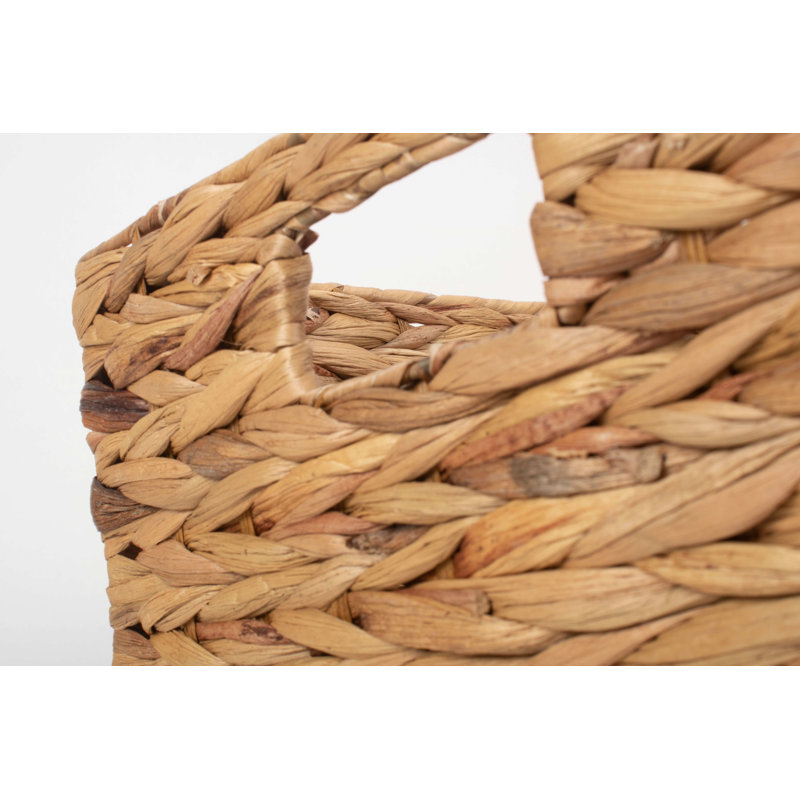 Seilles Wicker Water Hyacinth Storage Basket, 21cm H x 42cm W x 30cm D