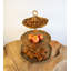 Yosemite Handcrafted Antique Brass 3-tier Serving Stand