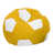 Similicuir jaune / blanc