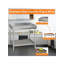 Table de travail pliante 30 po x 36 po certifiée NSF en acier inoxydable avec tablette de dosseret réglable pour la préparation de cuisine commerciale robuste