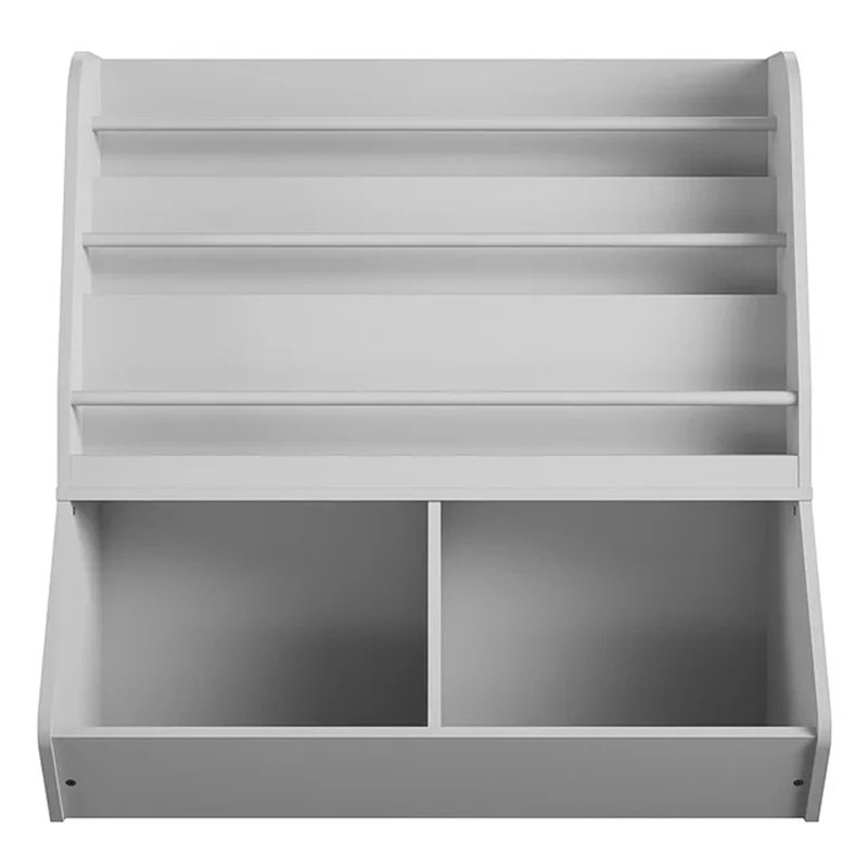 Rangement pour livres et jouets Thure, Gris colombe