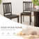 Slatted Back Dining Chair Solid Wood Side Chair