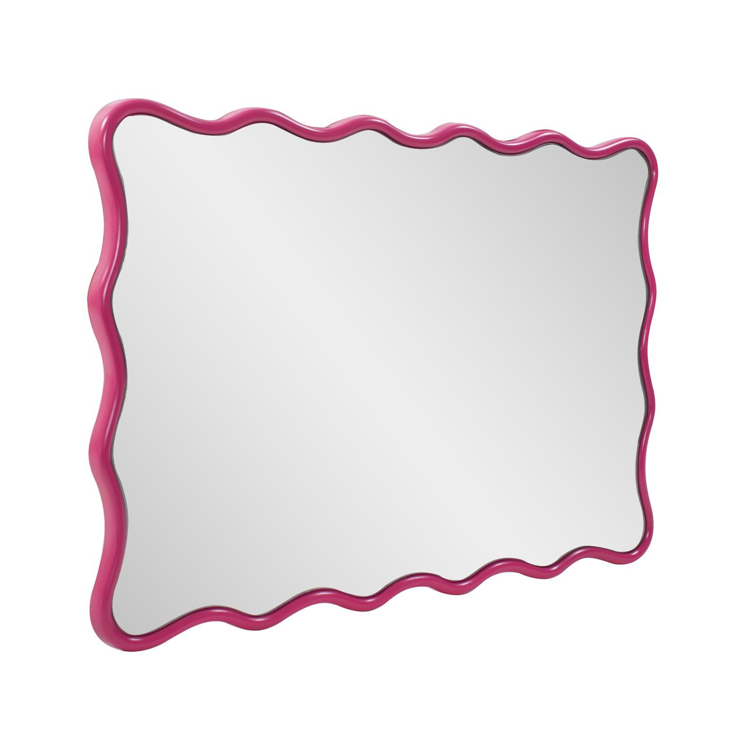 Angelo Rectangle Mirror, Hot Pink