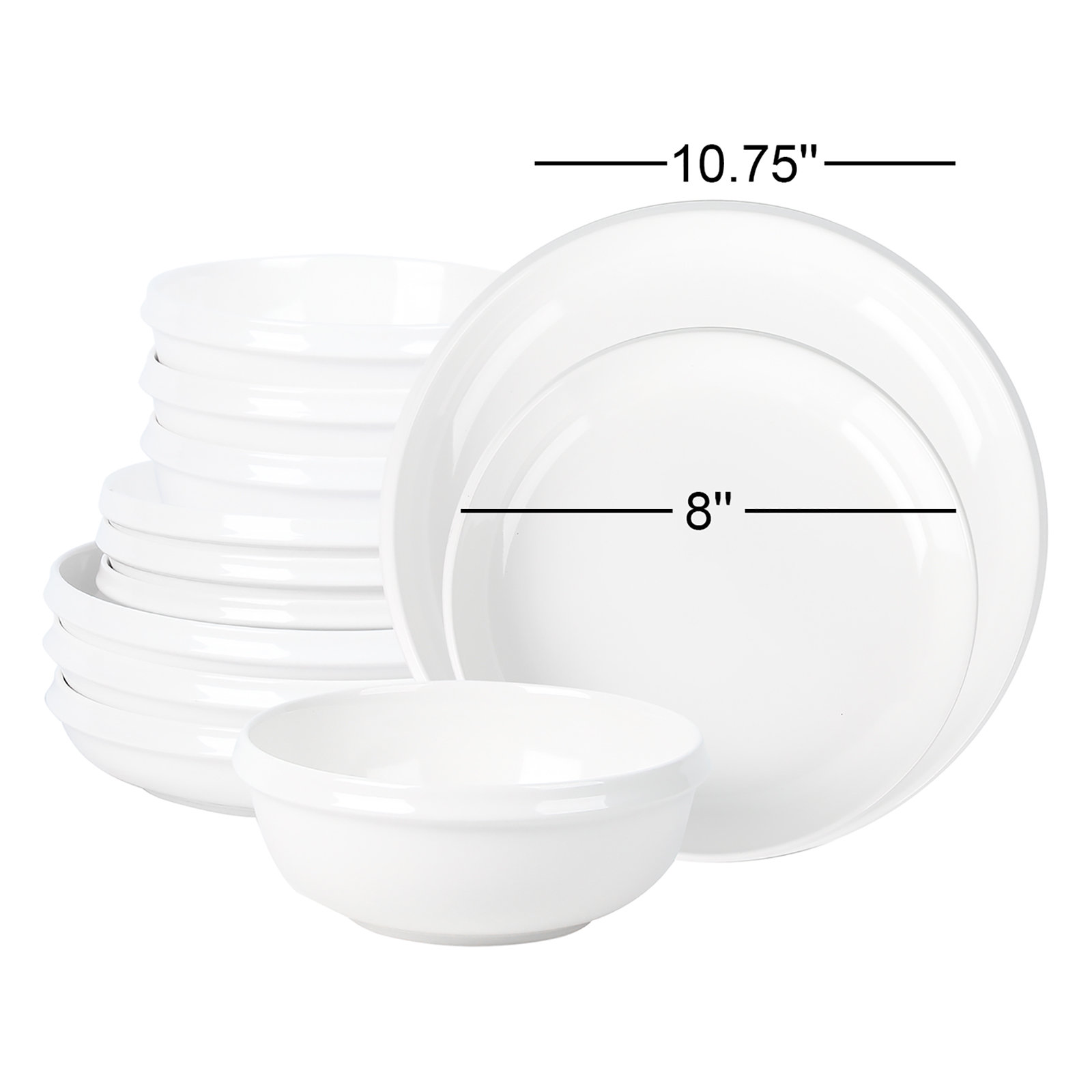 Stone Lain Verso 12-Piece Dinnerware Set Porcelain
