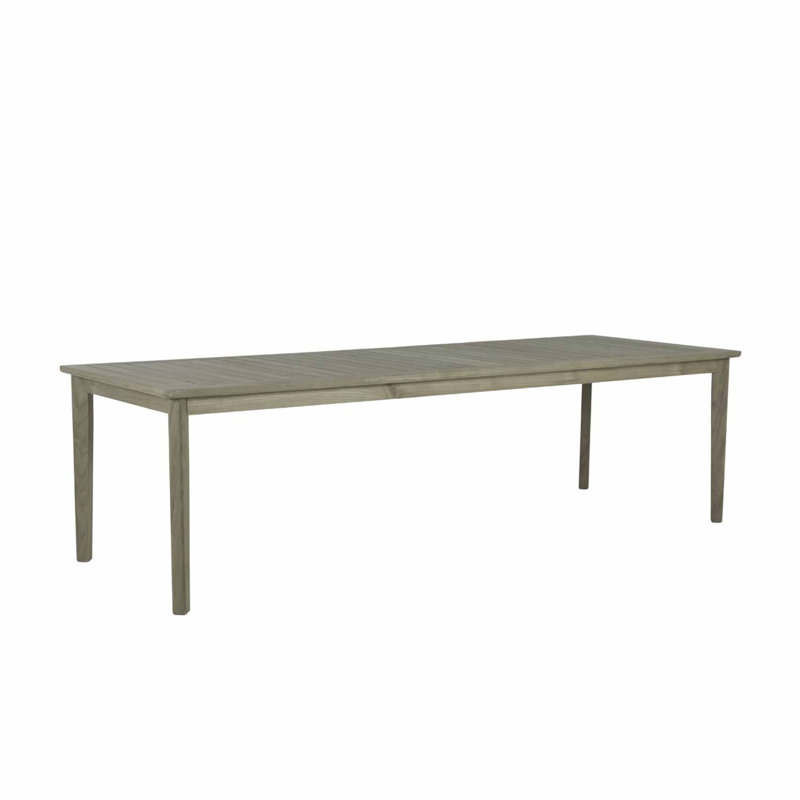 Woodlawn Teak Dining Table, 40" W x 110" L x 31" H, Oyster Teak