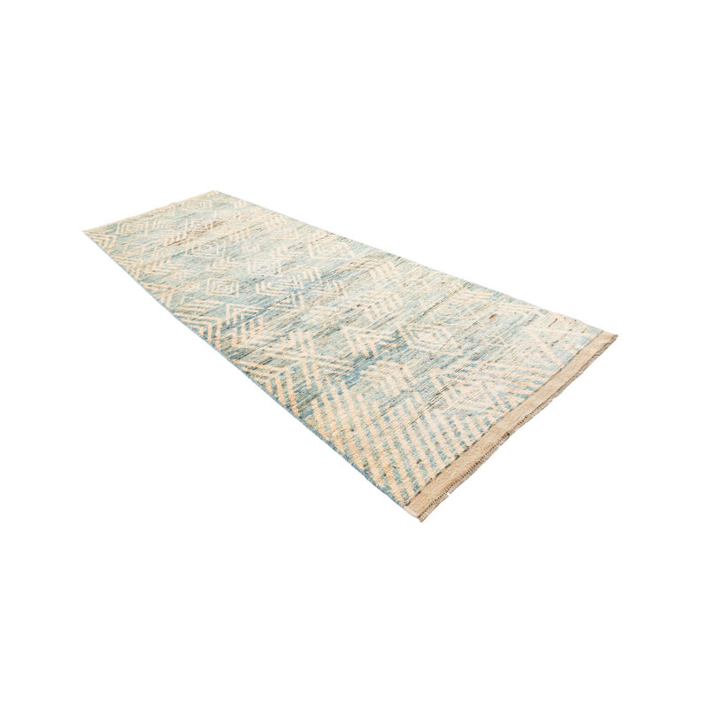 Tapis de couloir bleu clair Kalmanovitz