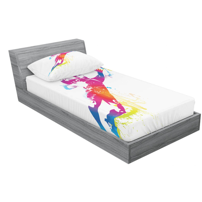 Microfiber Sheet Set, Twin Sheet Set with Fitted Sheet